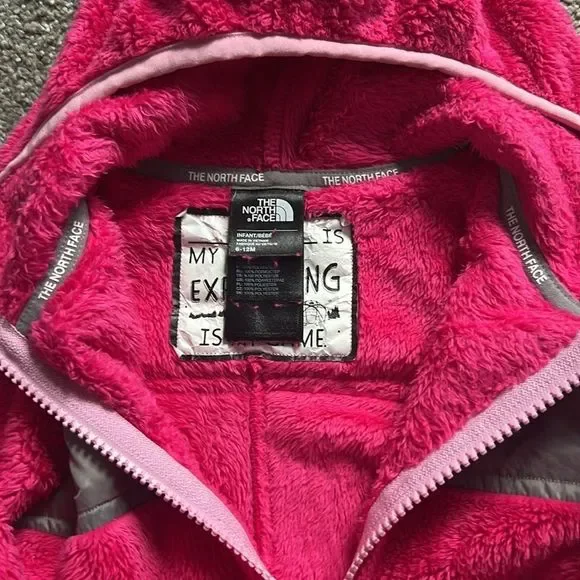 North Face Baby Bunting hot pink
